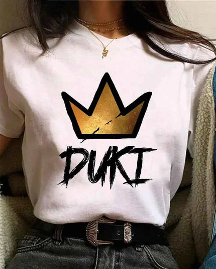 Duki Top Harajuku T Shirt - Funny Japanese Style Tee for Women - Next Level