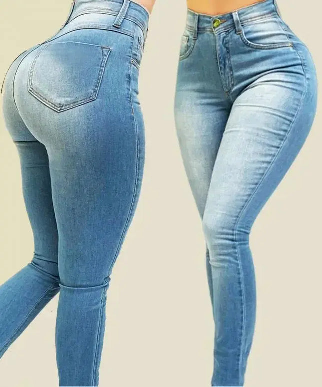 Women's High Waist Denim Jeans - Perfect Fit and Timeless Style - Next Level