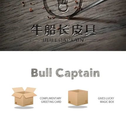 BULLCAPTAIN Leather Wallet for Men - Genuine Leather Business Wallet - Next Level