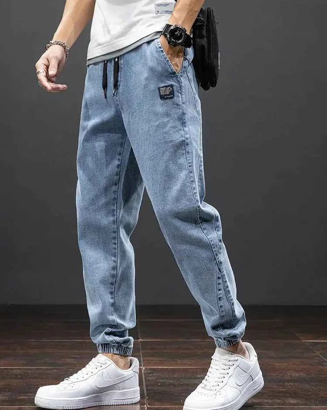 Spring Summer Cargo Jeans Men in Black and Blue - Streetwear Style - Next Level