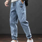 Spring Summer Cargo Jeans Men in Black and Blue - Streetwear Style - Next Level