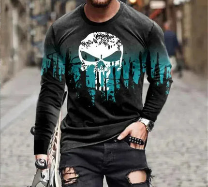 Retro Graffiti T-shirt - 3D Print Summer Men's Round Neck Tee - Next Level