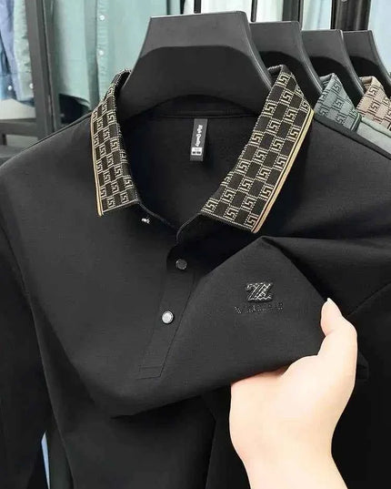 Designer Luxury Men's Polo Shirt Lapel Z Embroidered - Next Level