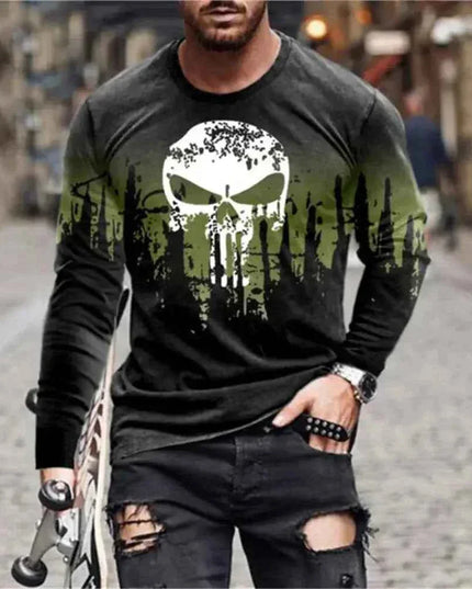 Retro Graffiti T-shirt - 3D Print Summer Men's Round Neck Tee - Next Level