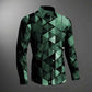 Texture Geometric Pattern Hawaiian Shirts For Men - Next Level