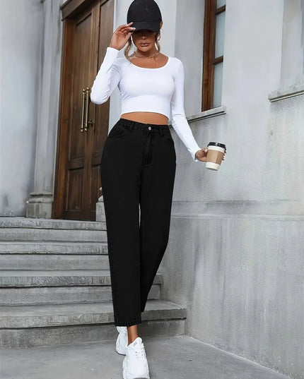 Benuynffy Vintage Women's Jeans American Basic - Next Level