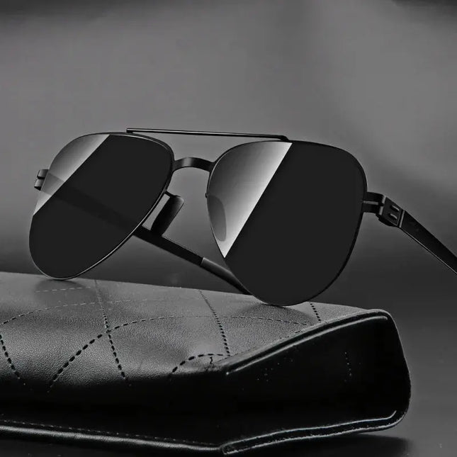 Polarized Sunglasses Men Fashion Square Big Frame for Stylish Eye Protection - Next Level