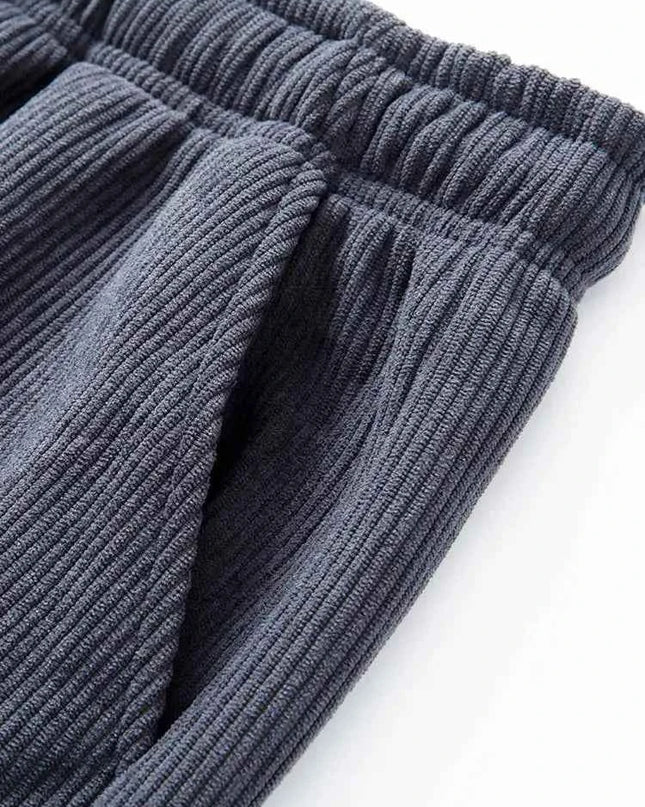 Winter Corduroy Sweatpants Men Drawstring - Next Level
