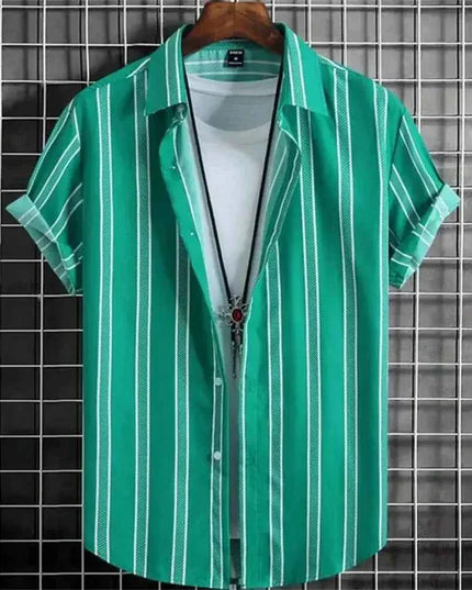 Hawaiian Shirts for Men Black Print High-Quality - Next Level