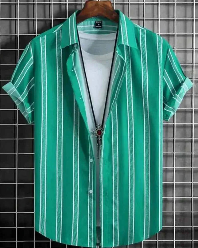 Hawaiian Shirts for Men Black Print High-Quality - Next Level