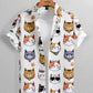 Unisex Fashion Cute Cat Print Casual Wear for Men - Next Level