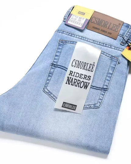 Herren-Jeans Sommer-Style – Slim Fit Denim Hose