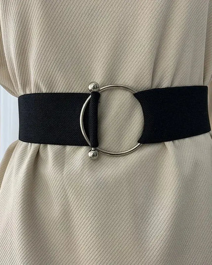 Belts for Women - Black Elastic Waist Belts for Women, Simple and Loose Design - Next Level