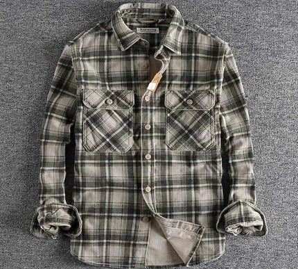 Retro Herrenhemd Vintage Style - Stilvolles Freizeithemd für Männer - Next Level