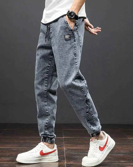 Spring Summer Cargo Jeans Men in Black and Blue - Streetwear Style - Next Level