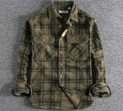 Retro Herrenhemd Vintage Style - Stilvolles Freizeithemd für Männer - Next Level