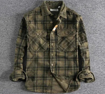 Retro Herrenhemd Vintage Style - Stilvolles Freizeithemd für Männer - Next Level