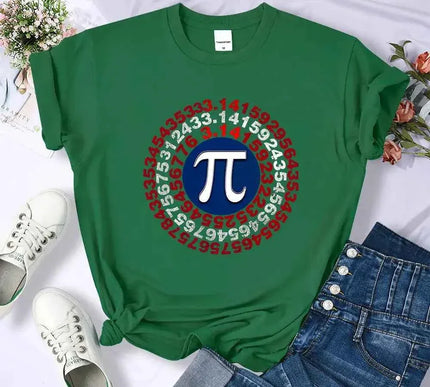 Lustiges Pi Spiral Geometrie T-Shirt für Frauen - Einzigartige Mathematik Bekleidung - Next Level