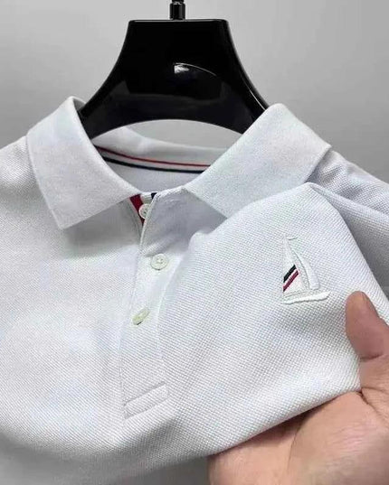 Brand Luxury Men's Polo Shirt Lapel Sailboat Embroidered - Next Level