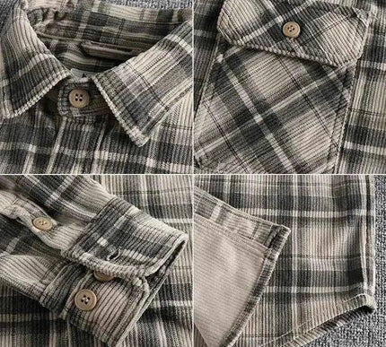 Retro Herrenhemd Vintage Style - Stilvolles Freizeithemd für Männer - Next Level