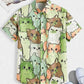 Unisex Fashion Cute Cat Print Casual Wear for Men - Next Level