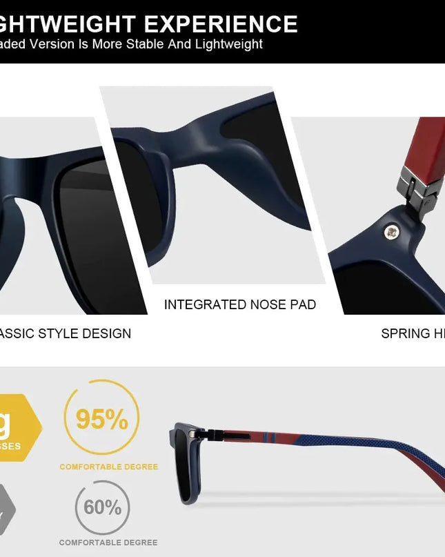 CRIXALIS Polarized Sunglasses Men - Rectangle Style for Ultimate Eye Protection - Next Level