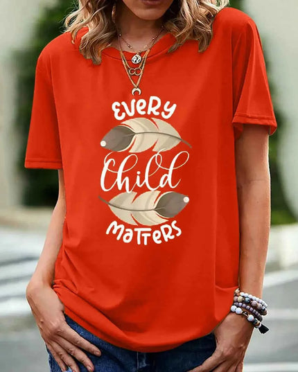 Every Child Matters T-shirt for Women - Short Sleeve Print Design - Next Level