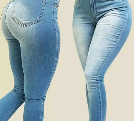 Damen Hochtaillierte Denim Jeans - Perfekte Passform und zeitloser Stil - Next Level