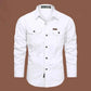 Cargo Shirts for Men Long Sleeve Casual Cotton Shirts - Next Level