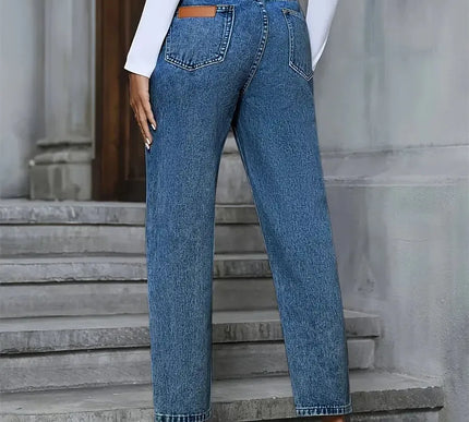 Benuynffy Vintage Damenjeans – Amerikanischer Basic-Stil - Next Level