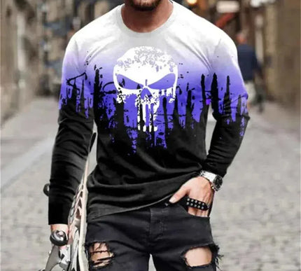 Retro Graffiti T-shirt - 3D Print Summer Men's Round Neck Tee - Next Level