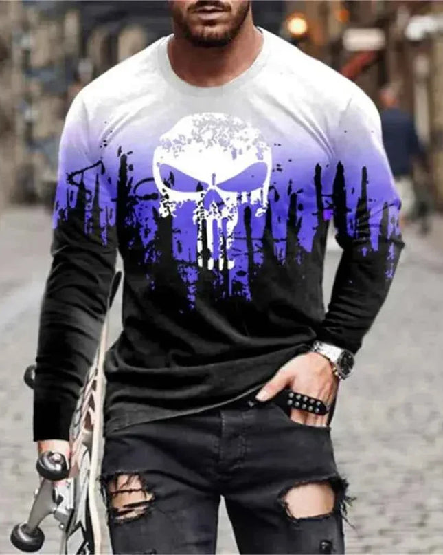 Retro Graffiti T-shirt - 3D Print Summer Men's Round Neck Tee - Next Level