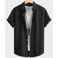 Hawaiian Shirts for Men Black Print High-Quality - Next Level