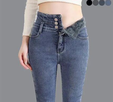 Alobee Thermische Winterhose hoch tailliert - Dicke Wärme für kalte Tage - Next Level