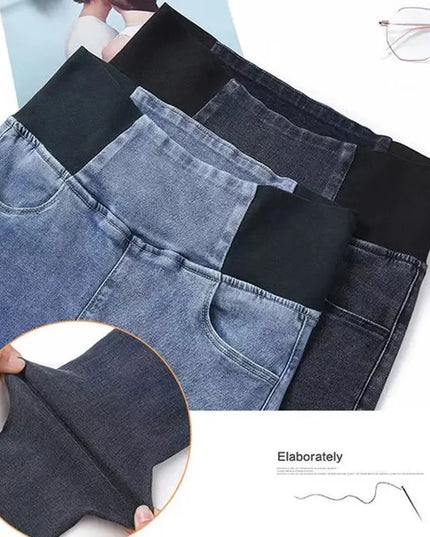 Elastic Waist Skinny Jeans Women for Spring Fashion - Next Level