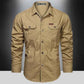 Cargo Shirts for Men Long Sleeve Casual Cotton Shirts - Next Level