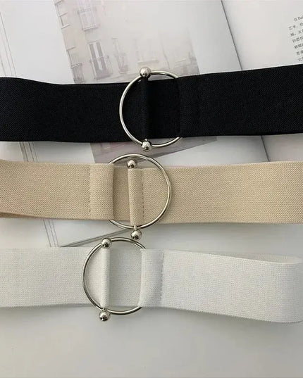 Belts for Women - Black Elastic Waist Belts for Women, Simple and Loose Design - Next Level