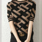 Spring Summer Knitted T-Shirt with Classical Letter Design - Next Level