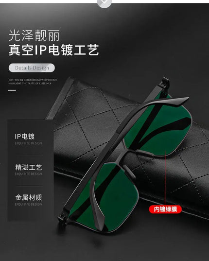 Polarized Sunglasses Men Fashion Square Big Frame for Stylish Eye Protection - Next Level