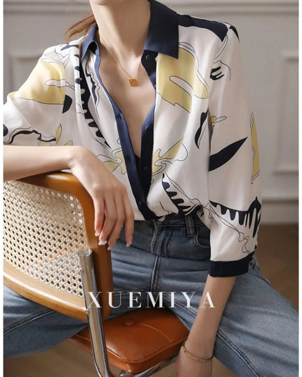 Fashion Luxury Ladies Shirt France Style Woman Printing - Next Level