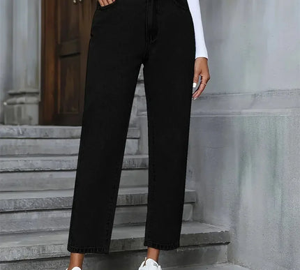 Benuynffy Vintage Damenjeans – Amerikanischer Basic-Stil - Next Level