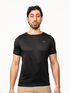 Schwarzes Performance T-Shirt von Next Level, bequemes Damen- oder Herrenshirt aus atmungsaktivem Material, vorne sichtbar.