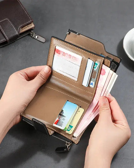 Business Men's Multifunctional Wallet Card Bag for Ultimate Convenience - Next Level