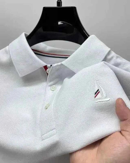 Brand Luxury Men's Polo Shirt Lapel Sailboat Embroidered - Next Level