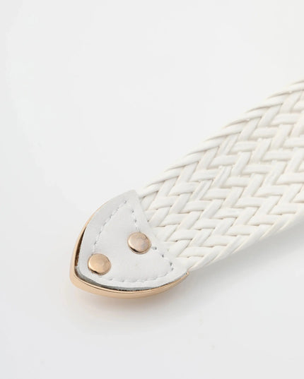 Women's Braided Belt with Irregular Metal Clasp - Next Level