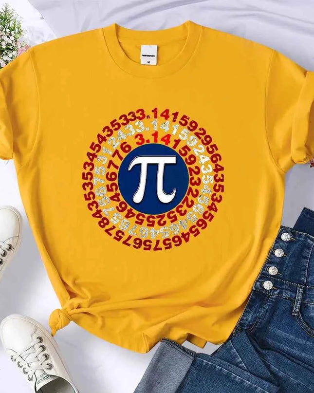 Funny Pi Spiral Geometry Shirt for Women - Unique Mathematics Apparel - Next Level