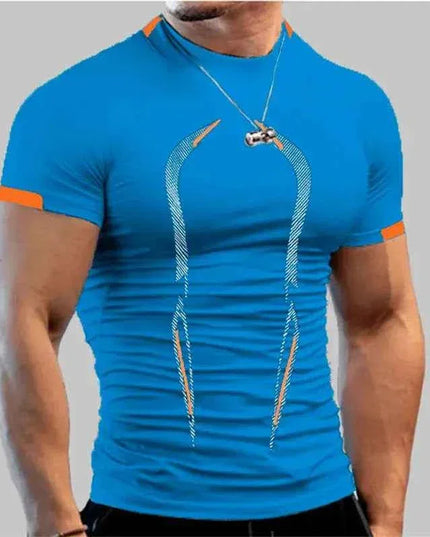 Men's Compression Gym Shirt Short Sleeve Bodybuilding Wear - Next Level