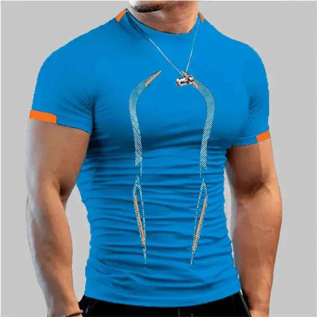Men's Compression Gym Shirt Short Sleeve Bodybuilding Wear - Next Level