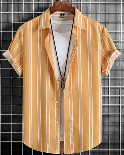 Hawaiian Shirts for Men Black Print High-Quality - Next Level