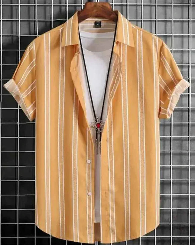 Hawaiian Shirts for Men Black Print High-Quality - Next Level